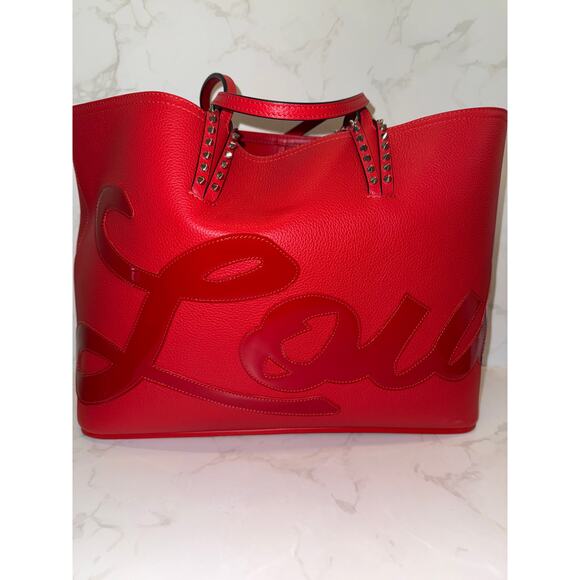 Christian Louboutin Cabarock Tote in Rouge Red - Picture 9 of 9